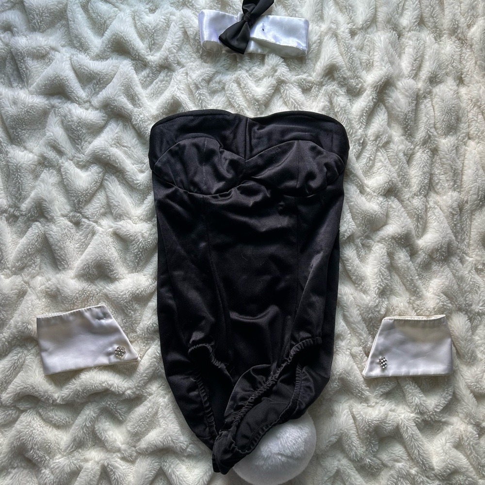 Black Playboy Bunny Bodysuit Costume